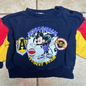 Vintage ladybird Disney baby Mickey Mouse Colorblock Sweatshirt